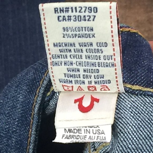 True Religion Joey Flare Blue Jeans - Picture 6 of 8